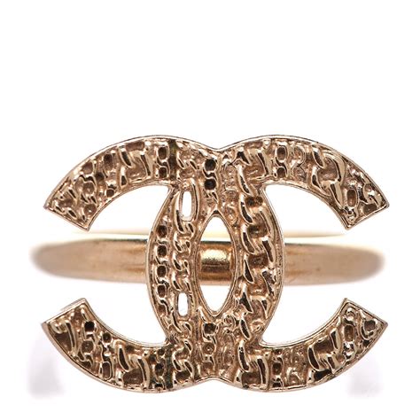 chanel cc logo rings